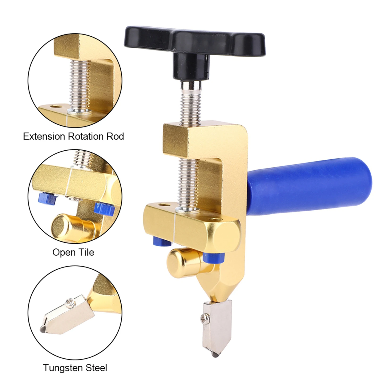 Glass Cutting Tools One-Piece Glass Cutter Portable Multifunctional Tile Opener Ceramic Cutting Tool