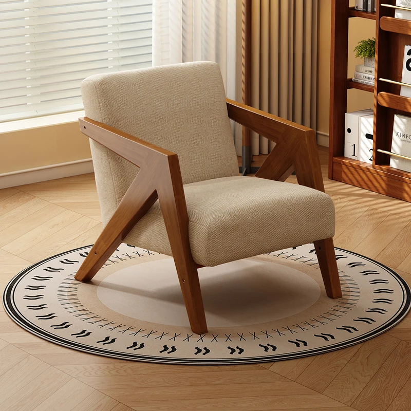 

Art Simple Trending Living Room Chairs Adult Beige Wooden Nordic Chairs Living Room Designer Fauteuil De Salon Furniture Home