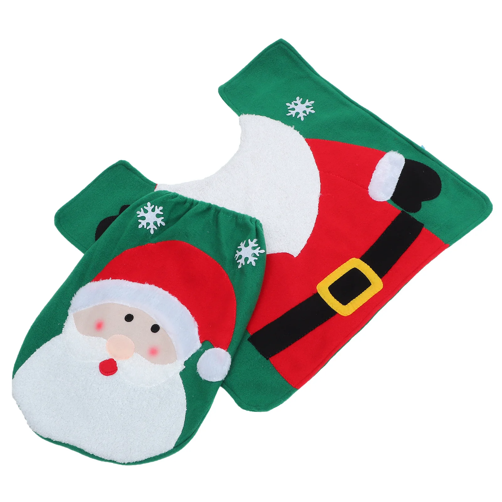 

Toilet Cover Christmas Decorations Seat Pads Accessories Decorative Lid Protector Cushion Polyester Mat Floor Mats for Bathroom