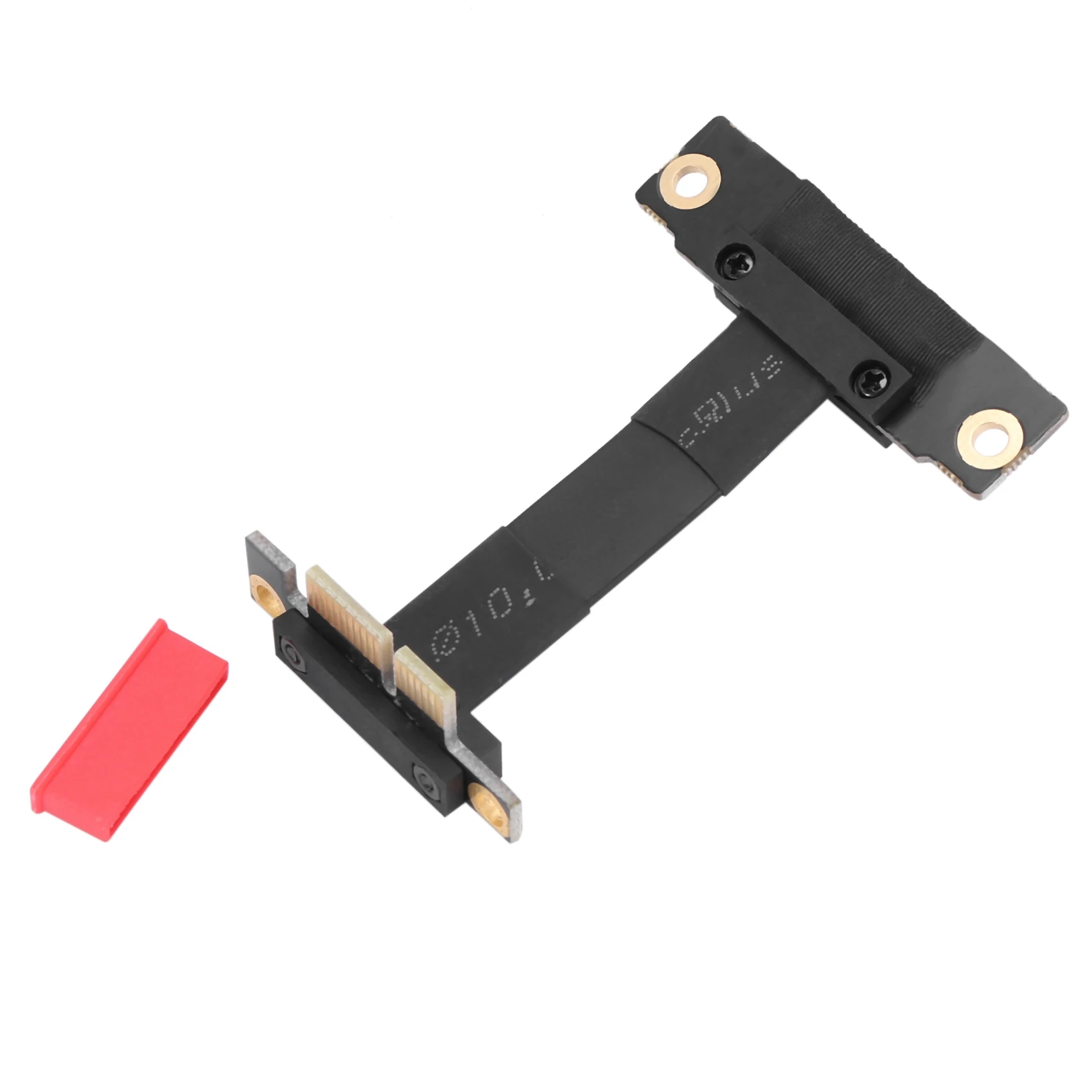 ABRI-2X PCIE X1 Riser Cable Dual 90 Degree Right Angle Pcie 3.0 X1 To X1 Extension Cable 8Gbps PCI Express 1X Riser Card 5Cm