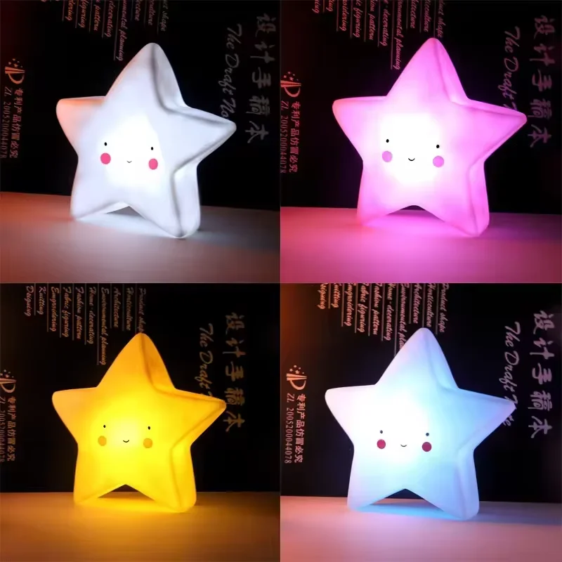 1 pçs bonito led luzes da noite urso unicórnio dinossauro coelho dos desenhos animados animais lâmpadas de cabeceira para crianças decoração do quarto Entrega rápida 4-6 dias chegada