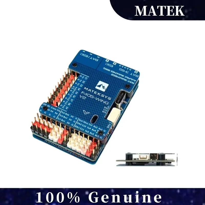 

MatekSys F405 Wing V2 FC - STM32F405 ICM42688P w/OSD SD Card for ArduPilot INAV Fixed-Wing FPV Drones