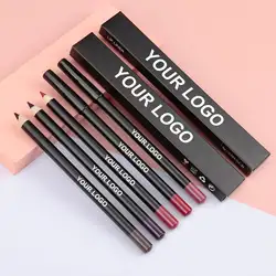 Private Label Vegan Lip Liner Pencil 21 Colors Matte Waterproof Long Lasting Lipstick Pen Cosmetics Beauty Makeup