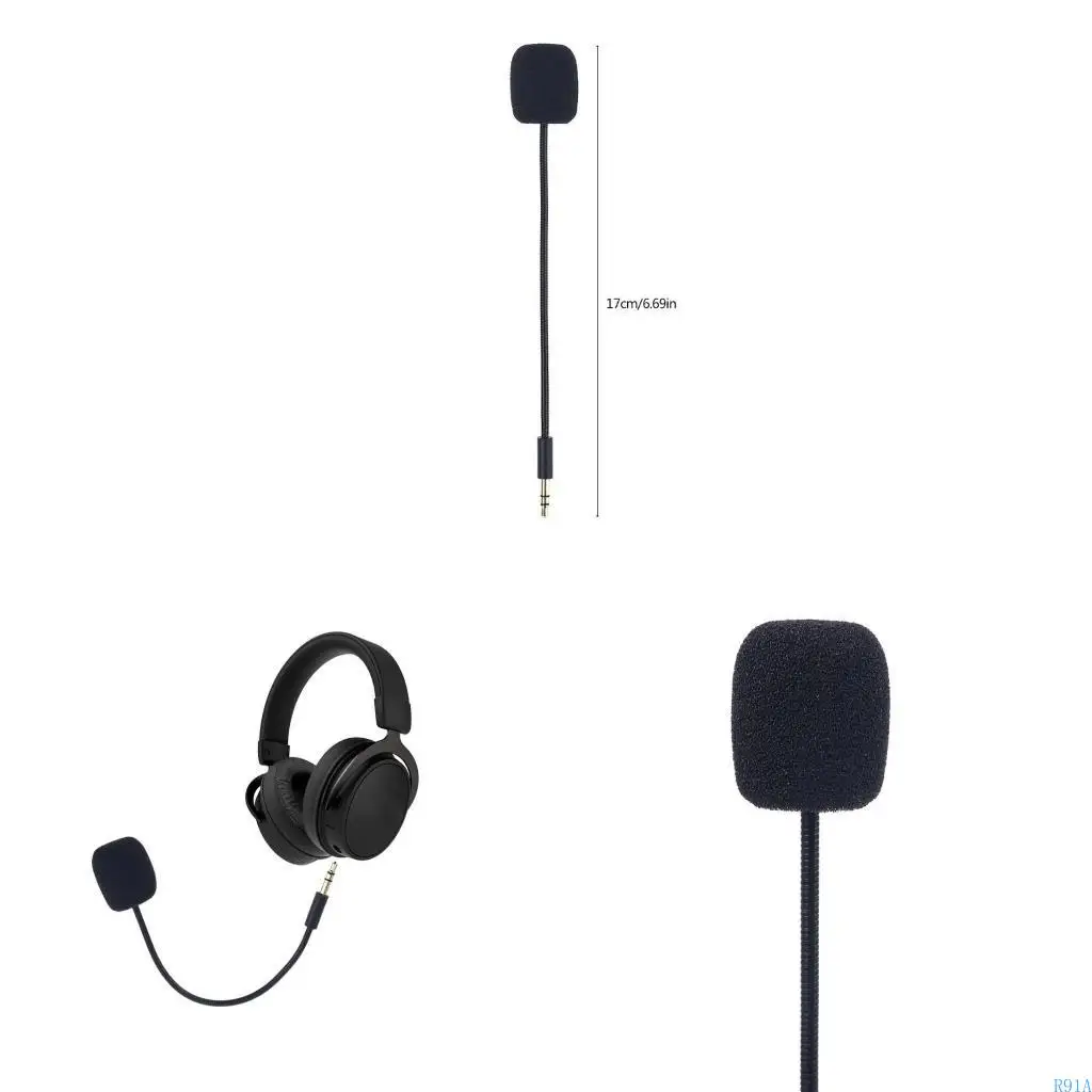 R91a Mini سماعة سماعة ميكروفون للسماعات السحابية للألعاب الميكرودية.