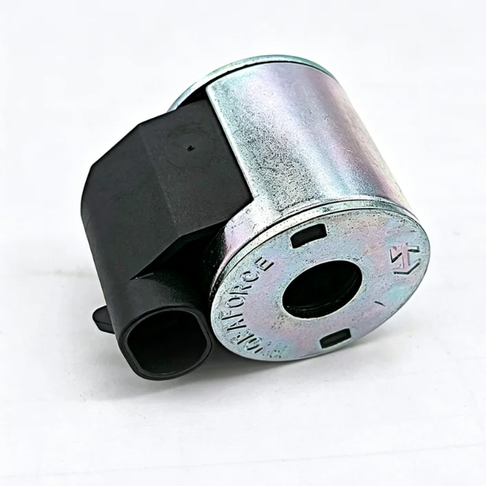 Silver Aluminum Alloy For Solenoid Coil 12V 24V For EC120 EC210 For EC360 For Excavator Electromagnetic Valve Parts