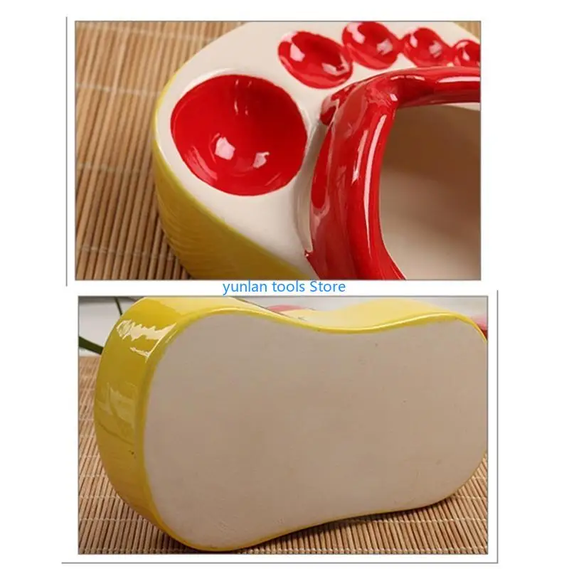 

50LB Slipper-shaped Plate Funny Ceramic Slippers Mini French Fries Plate Flip-Flops