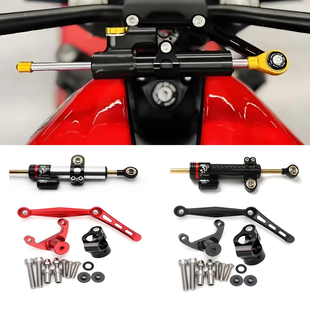 

NEW Motorcycle Steering Stabilizer Damper and Bracket Kit Mount Support For Ducati Monster 950 Monster937 2021 2022 2023