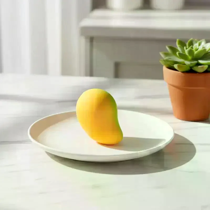 Mango Shaped Toy Soft Slow Rising Squeezable Stress Relief Fidget Toy for Classroom Prizes Kids Easter Basket Stuffers
