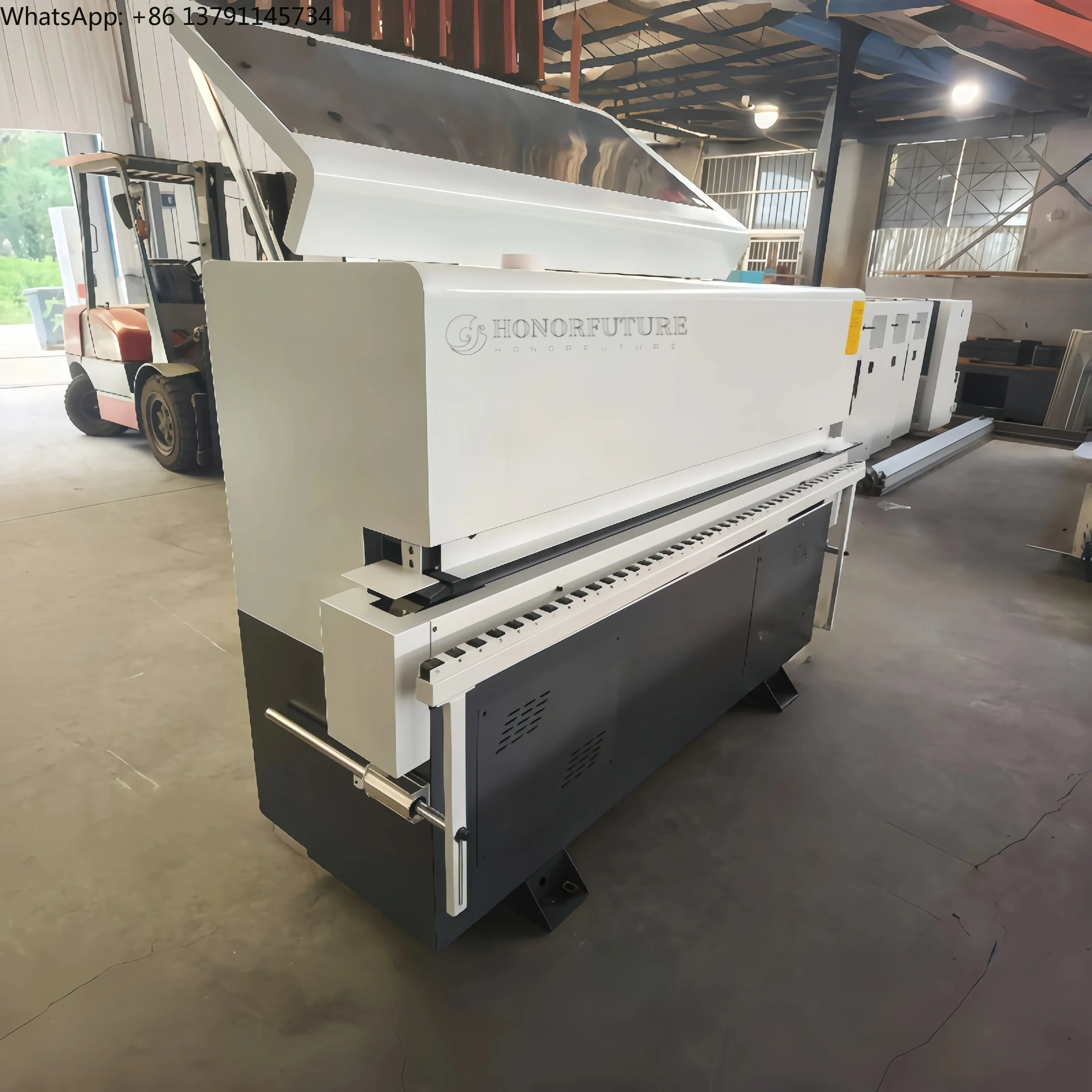 

High Quality EdgeBander Wood MDF PVC Strip Glue Edge Bander with Scraping Buffing Straight Line Automatic Edge Banding Machine