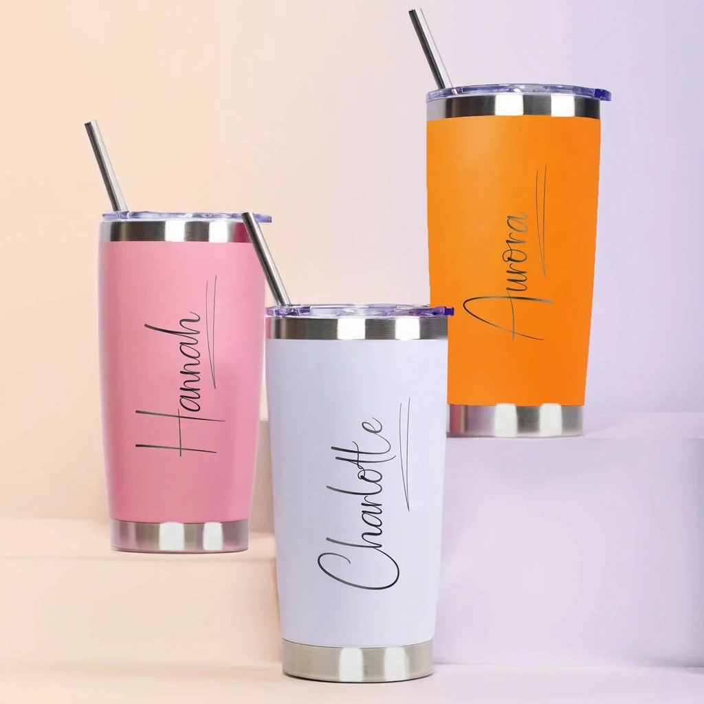 2026 New Custom Name Bridesmaid Tumbler Personalized Stainless Steel Travel Cup Wedding Party Gift With Straw Lid,Christmas Gift view 4