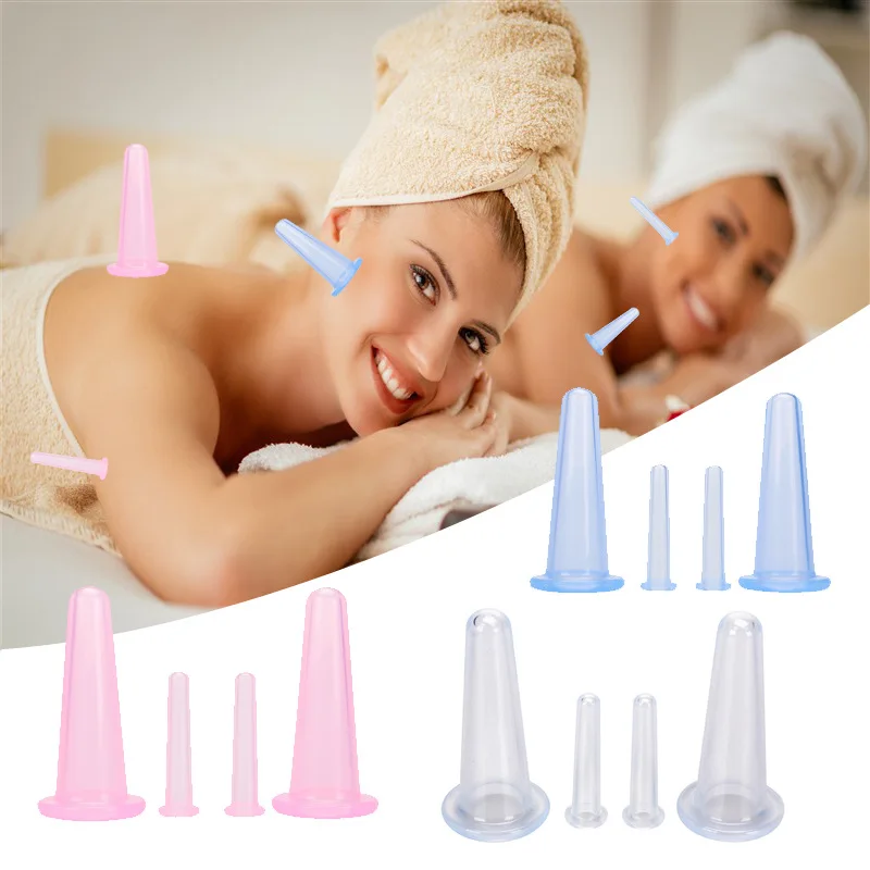 7 stks/set Siliconen Massage Potten Zuignap Plastic Vocht Verdrijven Body Release Pijn Vacuüm Blikjes Banken