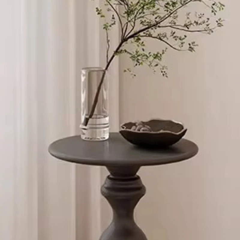 تصميم داخلي طاولات قهوة أنيقة مستديرة بيضاء للمدخل ديكور صغير طاولات القهوة أرضية زاوية جانبية أثاث ميسا دي سنترو