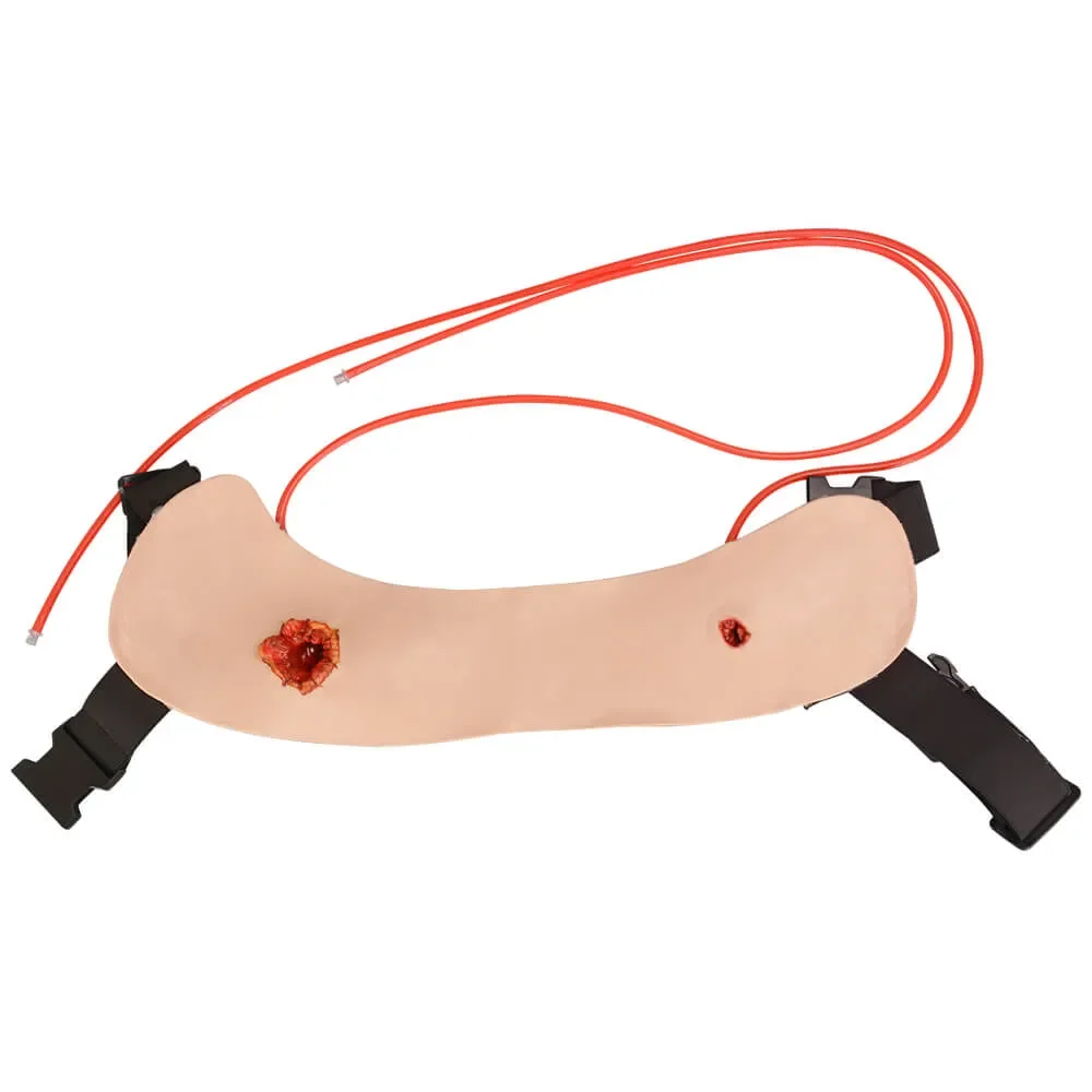 

Wearable Chest Gunshot Wound Model for Penetrating Chest Injury Training