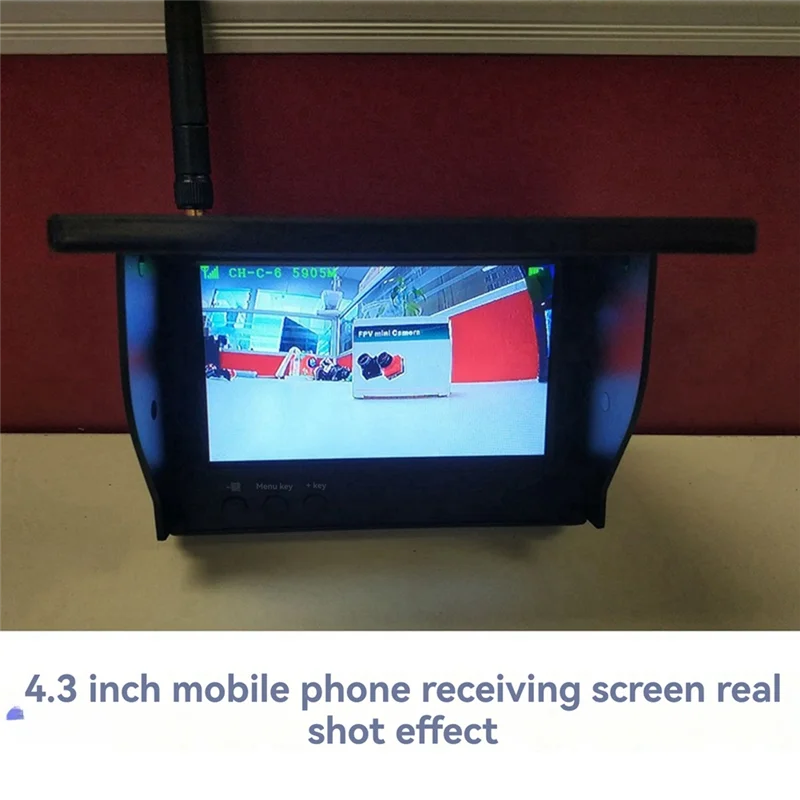 HJ-5.8G FPV Monitor 4.3 Inch 56CH HD Snowflake Display NTSC/PAL Auto Search FPV Monitor For RC Multicopter FPV Drone Part