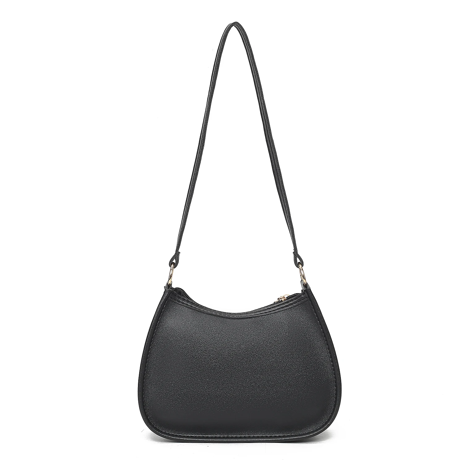 Bolso de hombro sencillo de Pu para mujer, bolso informal de negocios a la moda, Color sólido