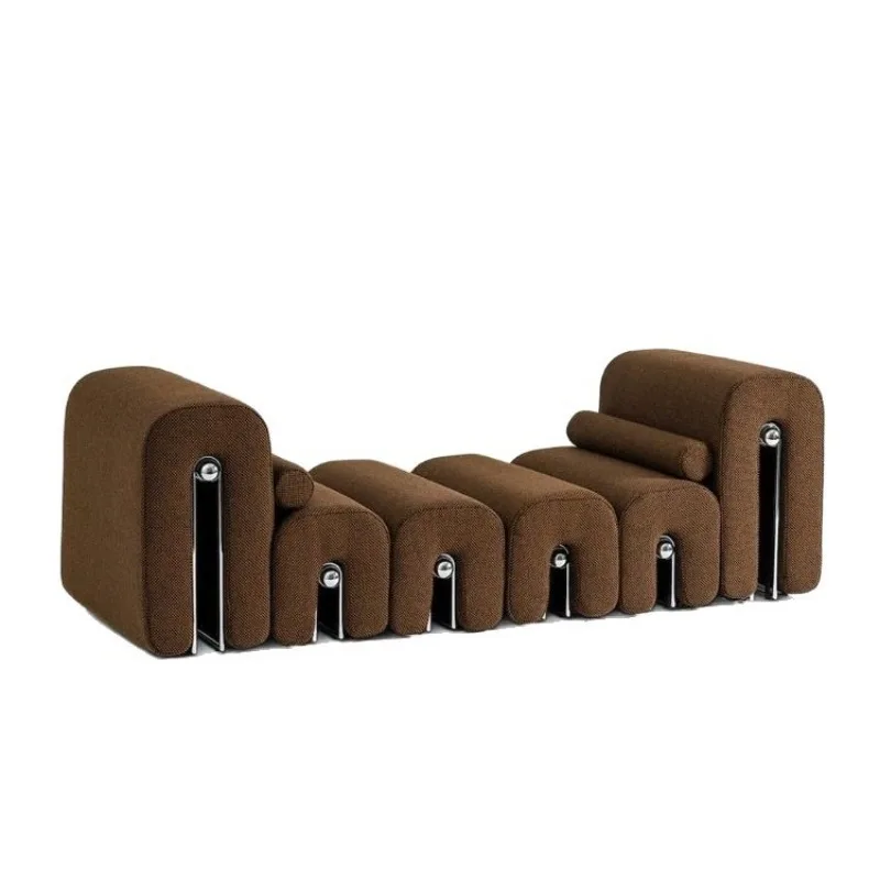 Simple matte fleece sofa, special-shaped fabric sofa, household living room, small apartment leisure sofa