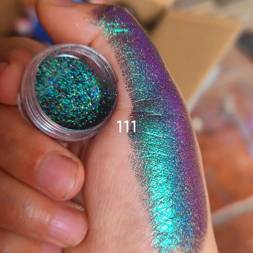 Ombretto multicromo arcobaleno in polvere ombretto brillante ombretto arcobaleno in polvere 0.2g Glitter Glitter Color Shift Eyeshadow