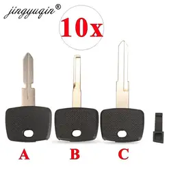 Jingyuqin 10pcs guscio chiave auto accensione Transponder non tagliato con HU39 HU64 YM15 lama non tagliata per Mercedes-Benz Vito Actros Sprinter