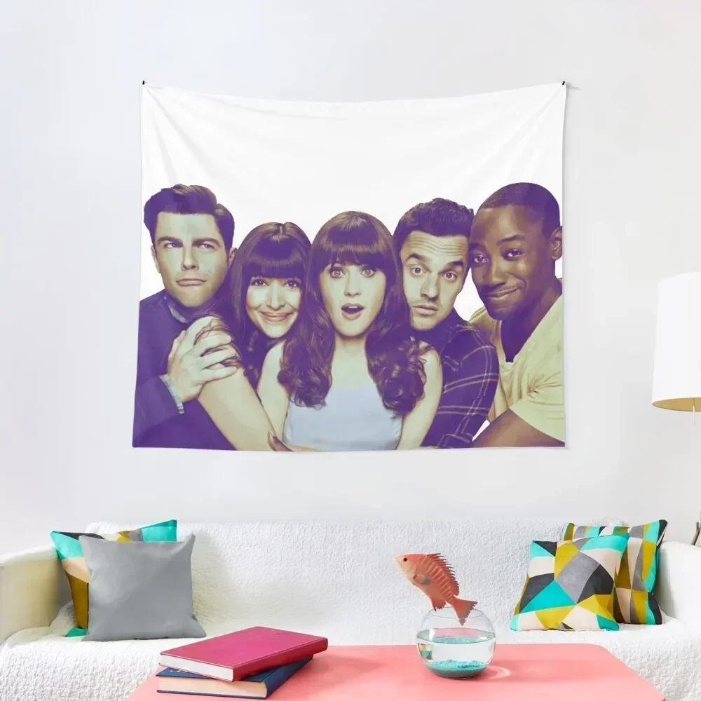 

new girl crew Tapestry Tapete For The Wall Aesthetic Room Decoration Kawaii Room Decor Tapestry