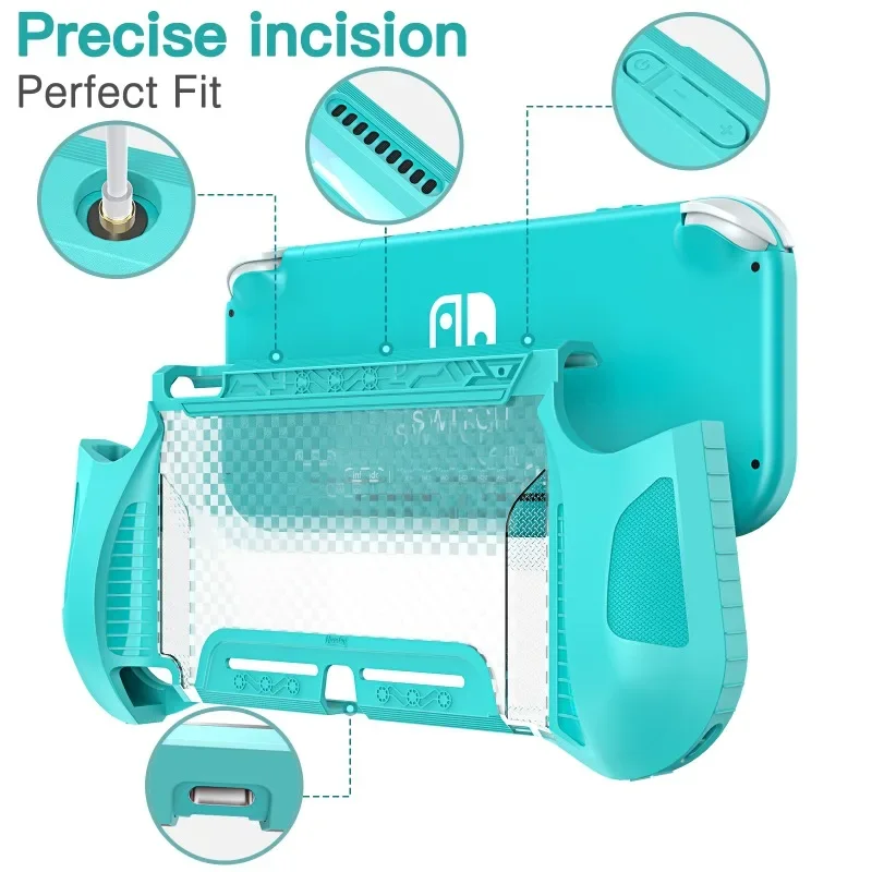 Étui de protection en TPU pour Nintendo Switch Lite, design ergonomique, toucher confortable, film Guatemala, 6 touches