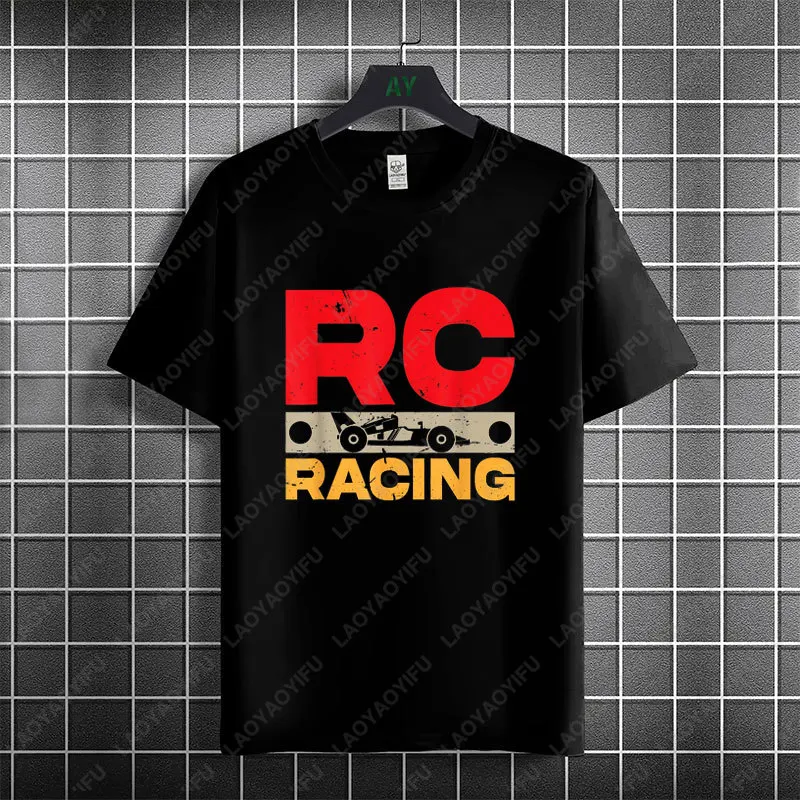 Men & Women's RC Car Racing Fans Graphic T-Shirt Pure Cotton Short Sleeve Round Neck Casual Tshirt Perfect for All Season Wear