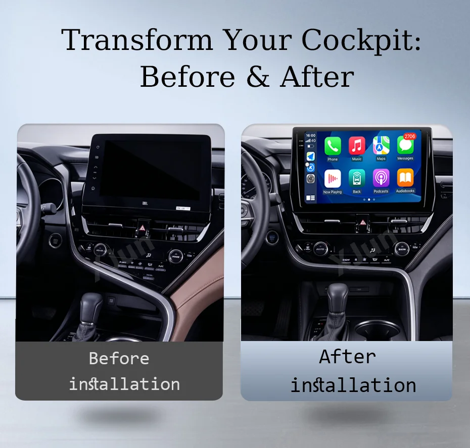 IPS HD Touch Screen Multimedia Player Wireless CarPlay GPS 4G 10