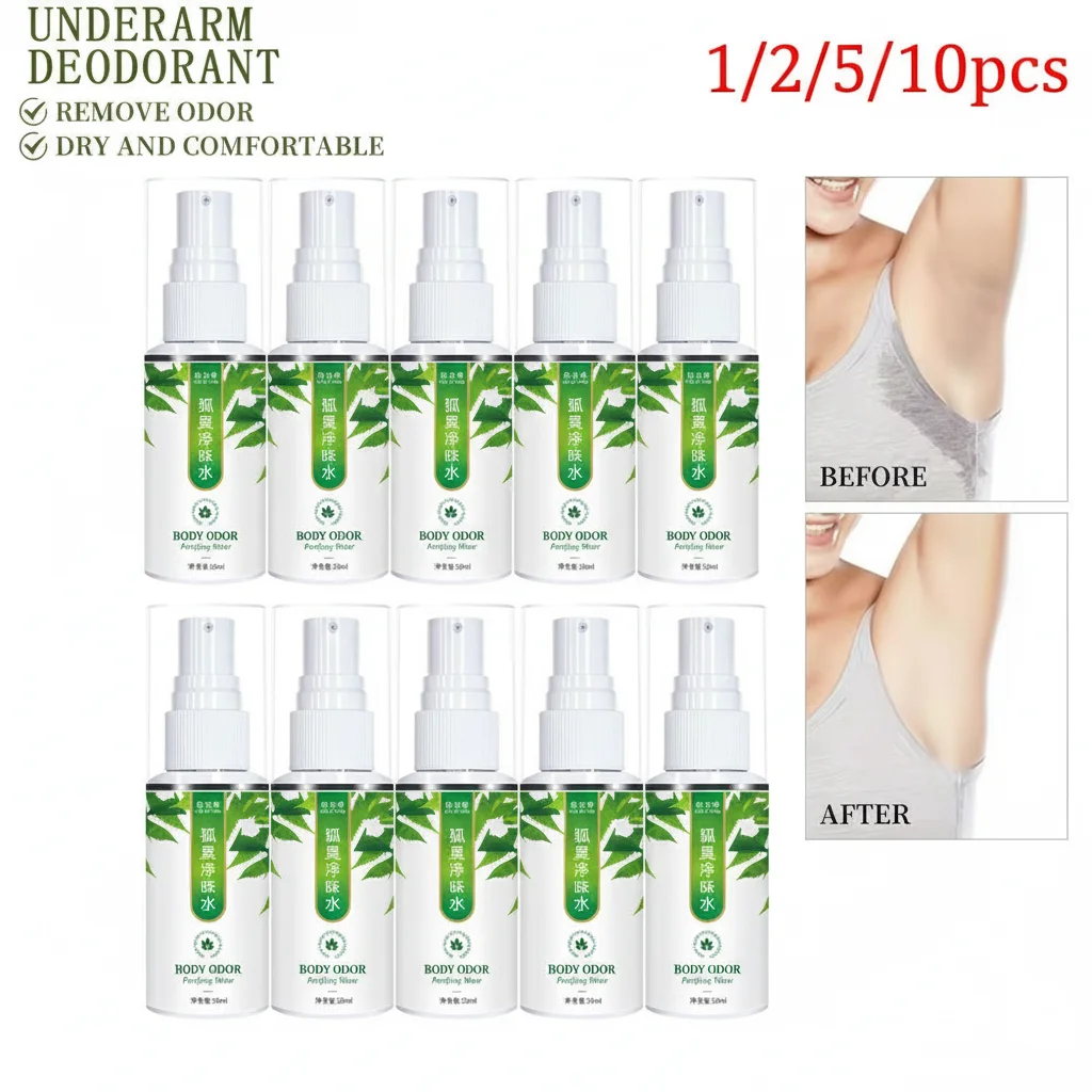 

Plant-Based Anti-Sweat Deodorant Water Refreshing Armpit Odor Control Long-Lasting Fragrance Spray for Body Odor Relief