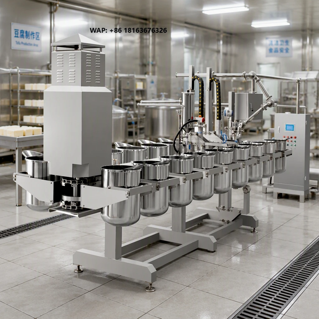 KANGDELI Full Automatic Curding and Coagulating Tofu Making Machine Beancurd Machine Tofu Production Line