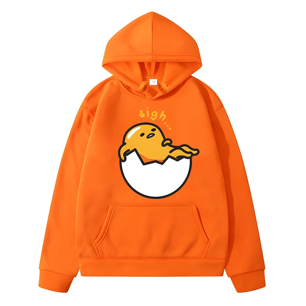 Bluza z kapturem Sanrio Kids Gudetama dziewczęca bluza wiosenna z bluza polarowa kreskówkowa mini z kapturem Anime y2k sudadera