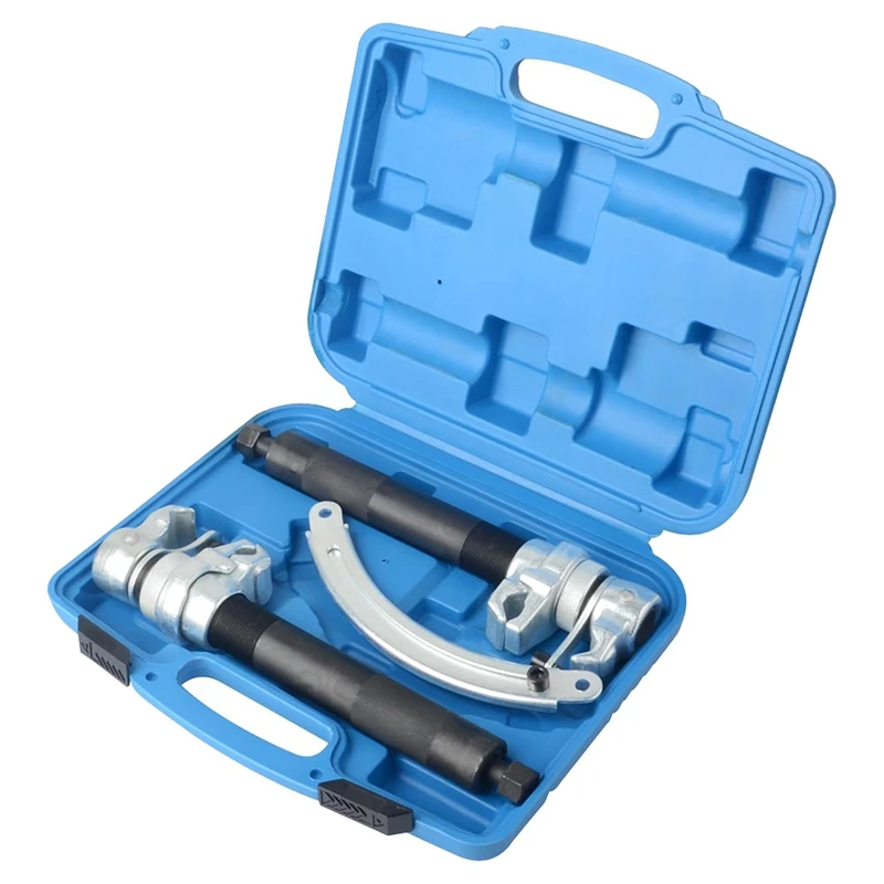 Herramienta de compresor de resorte de choque, soporte extensible, resorte de bobina de puntal resistente, herramienta de compresor para coche y camión, 3 piezas por juego