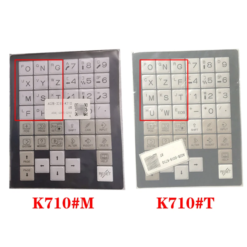 Imagem -02 - A98l-0005-0298 Membrana Keysheet para Fanuc 0i-d 0i-f Máquina A02b0319-k710 m t