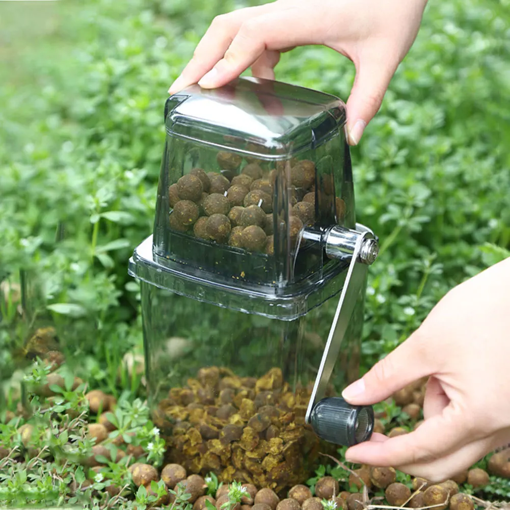 Manual Fishing Lures Crusher Multi-function Manual Ice Crusher Carp Baits Grinder Box with Stainless Steel Blades Ice Chopper view 4