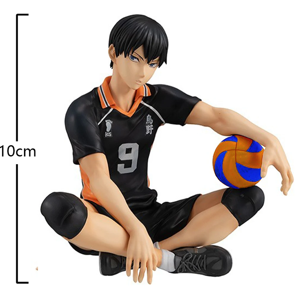 Figurka Anime Shoyo Hinata Tobio Kageyama Figurka Akcji Siedzący Model PVC Ozdoby na Samochód Biurko Kolekcja Zabawka dla Dzieci Prezenty 10cm