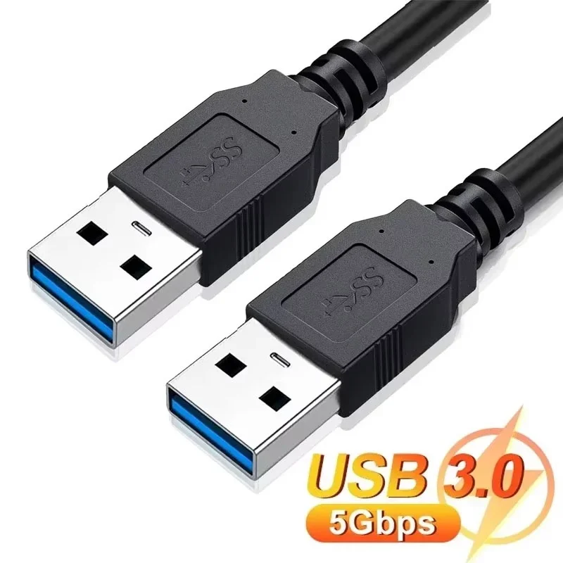 USB 3.0 A to USB A Male Extension Cable Double End USB High-Speed Data Transmission Cord For Hard Drive DVD Player Laptop Cooler