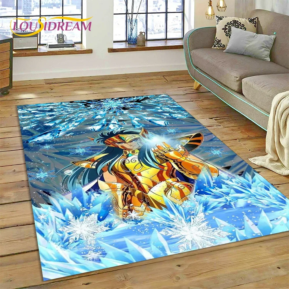 

Cartoon Saint Seiya 3D Retro Anime Carpet Rug for Bedroom Living Room Home Sofa Decoration,Children Game Large Decor Floor Mat