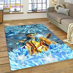 Cartoon Saint Seiya 3D Retro Anime Carpet Rug for Bedroom Living Room Home Sofa Decoration,Children Game Large Decor Floor Mat