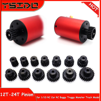 YSIDO 32DP 3.175mm Hardened Steel Metal Pinion 12T 13T 14T 15T 16T 17T 18T 19T 20T 21T 22T 23T 24T Motor Gear for 1/10 RC Car