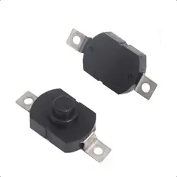 【20-5PCS】1712-KD Push Button Switch 1712KD Flashlight Switch LOCK 17X12X9.5MM Table Lamp Switch Flashlight Button Switch ON-OFF