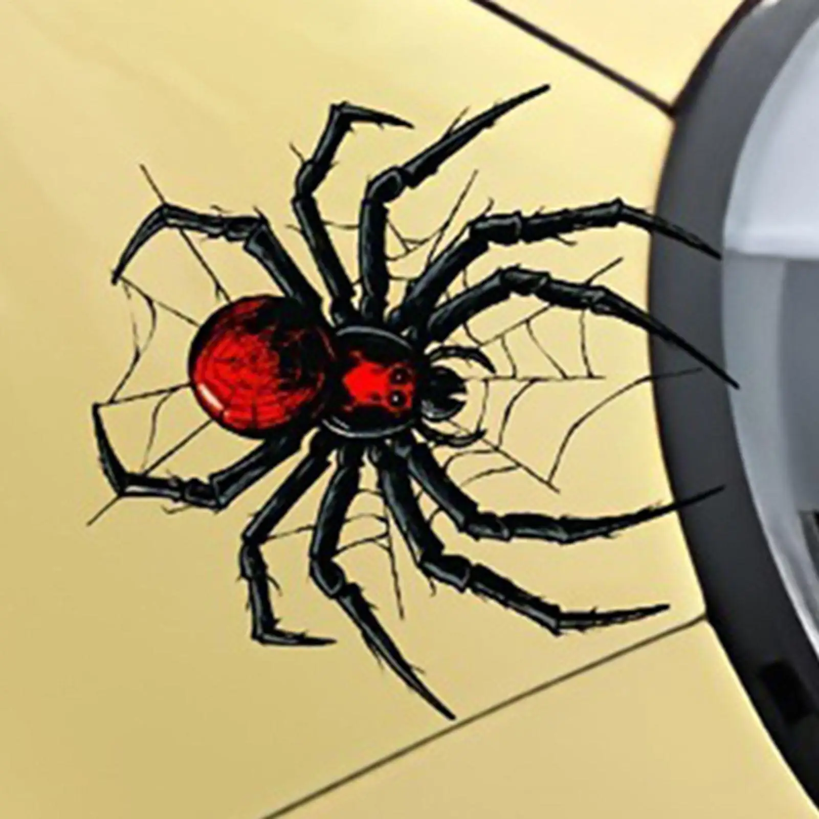 Car Waterproof Spider Web Sticker Spider Windshield Decal Sticker Scratch Masking Stickers Car and Decals Vinyl