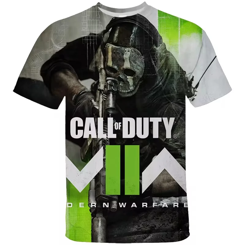 Call of Duty Warzone Unisex Top Fashion Casual Short Sleeved Adult Child T-shirt 3D Cartoon Pattern Tshirt Kids Summer Tide Y2k