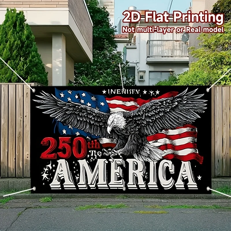 1pc, 2D flat, celebrating the 250th anniversary of the United States from 1776 to 2026. Suitable for US Independence Day events.
