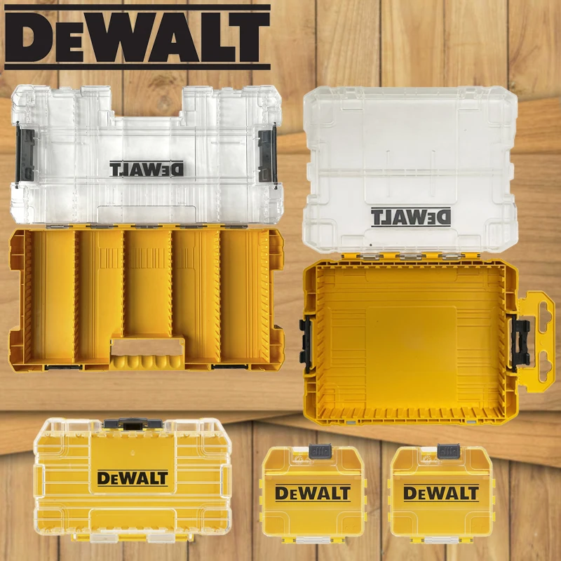 DEWALT Original TSTAK Yellow Tool Accessories Storage Box Drill Bit Support Containment Mini Tough Case