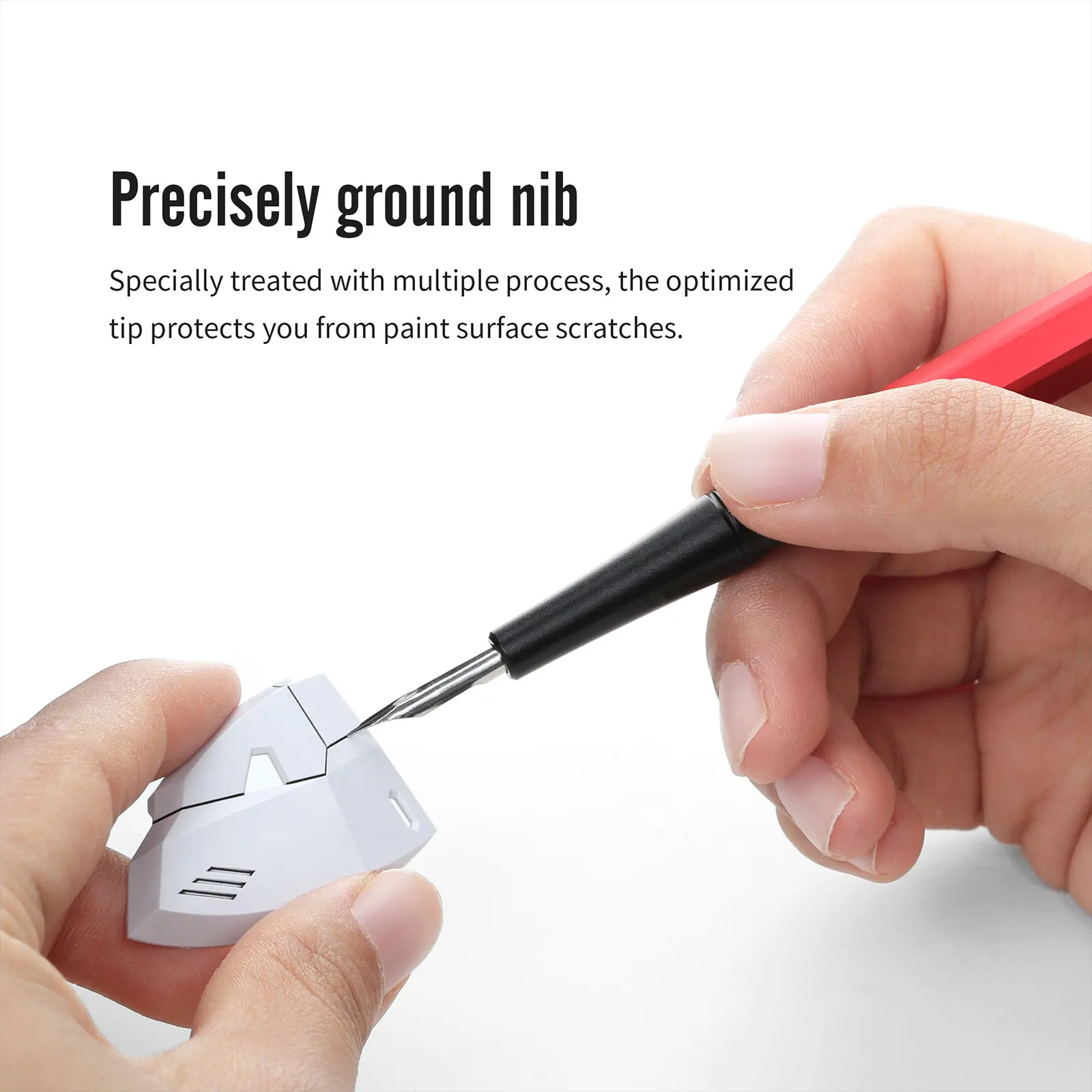 DSPIAE AT-PL Pro Aluminum Alloy Panel Line Pen Anti-Roll Hexagonal Barrel Ergonomic 14.5g Stainless Steel Nib for Model DIY Tool