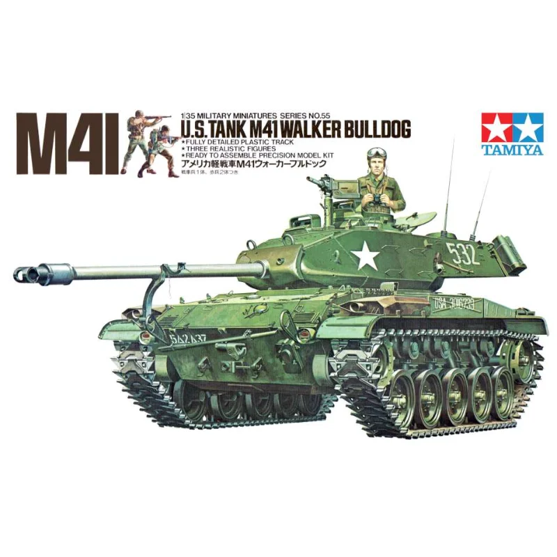 

ТАМИЯ 1/35 сборочная модель 1 35055 США Танк M41 Walker Bulldog - Комплект масштабной модели