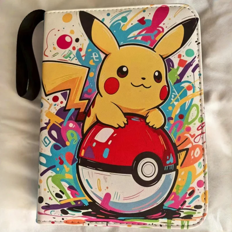 

PTCG Card Binder with 360 Storage Poké Ball Design 9-Pocket Trading Card Game Album Collection Holder for Anime Fans