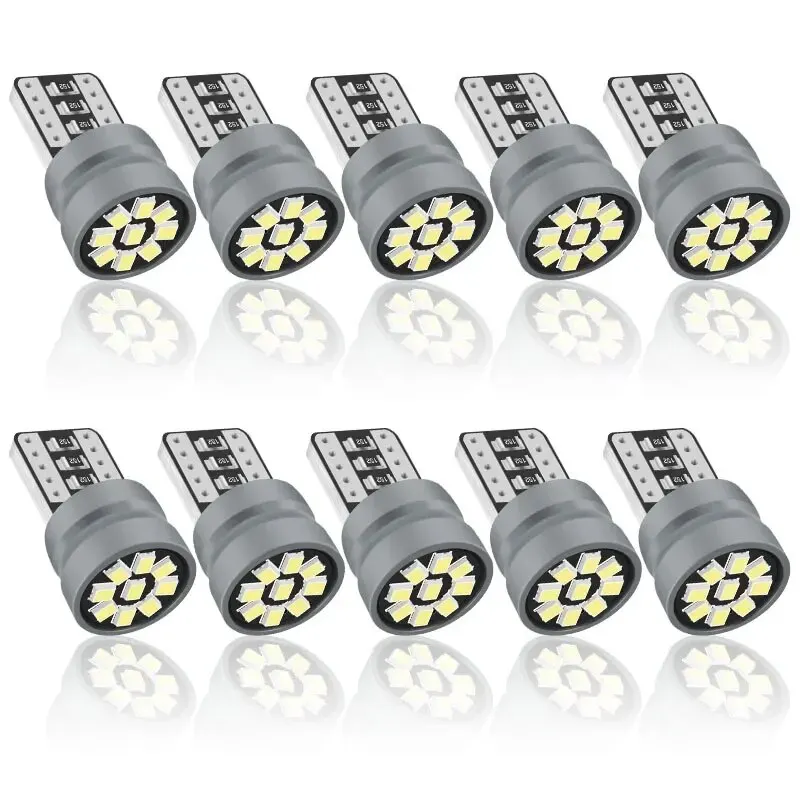 10 PCS Led W5W T10 Car Led Signal Lamp 501 194 Bulbs Clearance Lights Reading Lights Interior Lights Audi Super Bright Lights