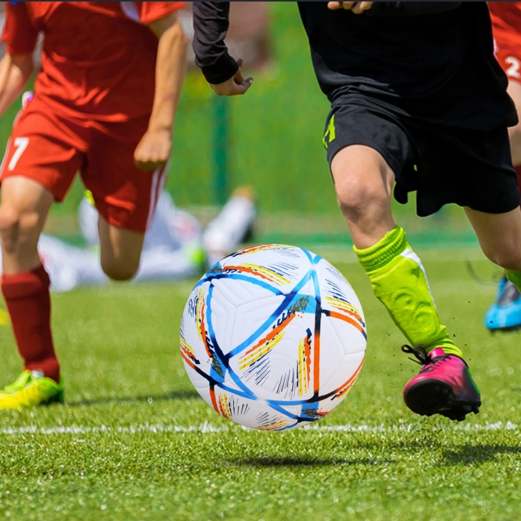 كرات كرة القدم الحجم الرسمي 5 مادة البولي يوريثان تدريب مباراة سلسة فريق هدف كرة القدم في الهواء الطلق التدريب الوظيفي المهني #3