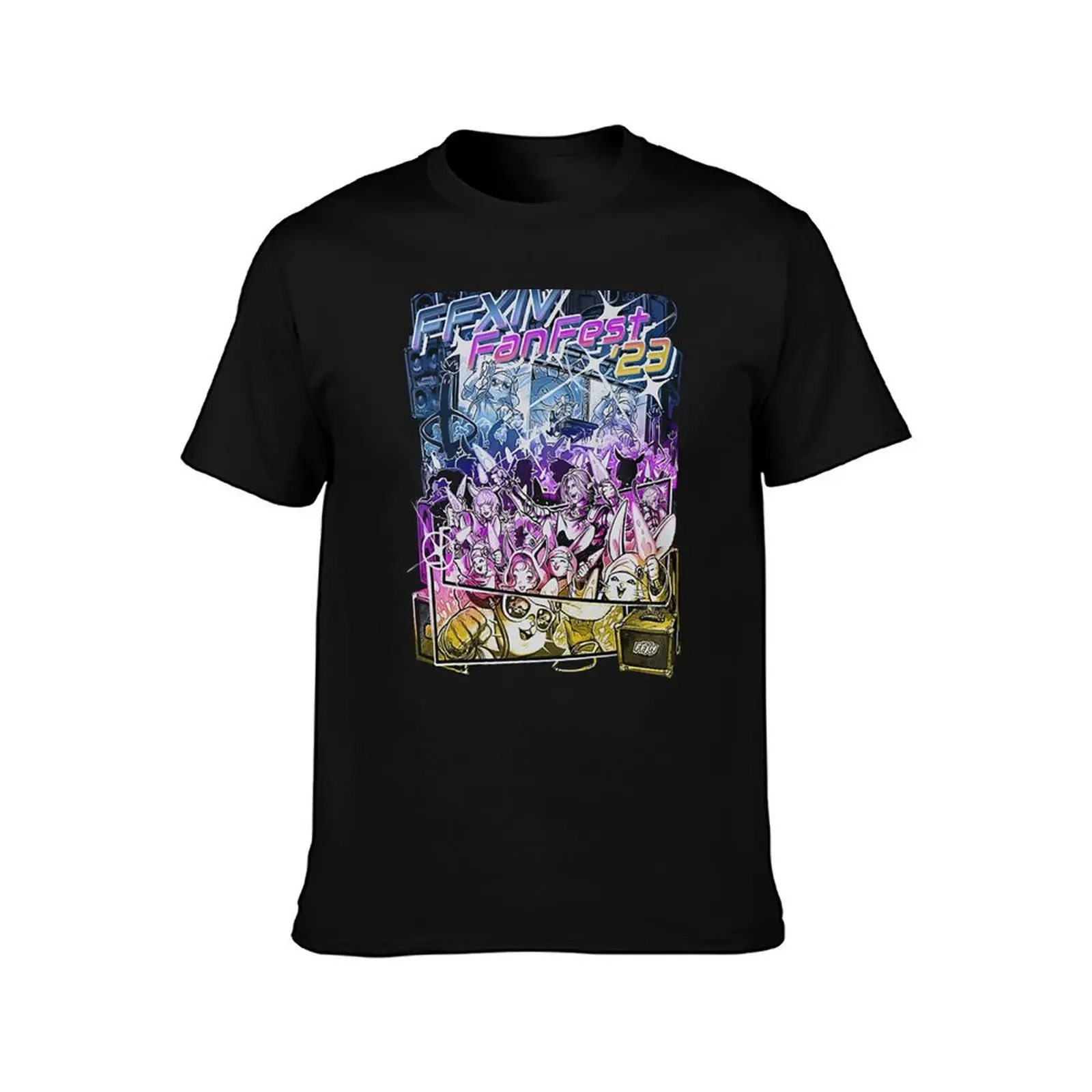 Ffxiv Fan Fest T-Shirt Trendy Casual Short Sleeve Shirt T-Shirt