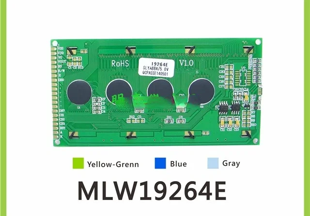 19264 LCD LCD Screen Module Parallel Port 192X64 Industrial Graphics Dot Matrix Screen Module MLW19264E