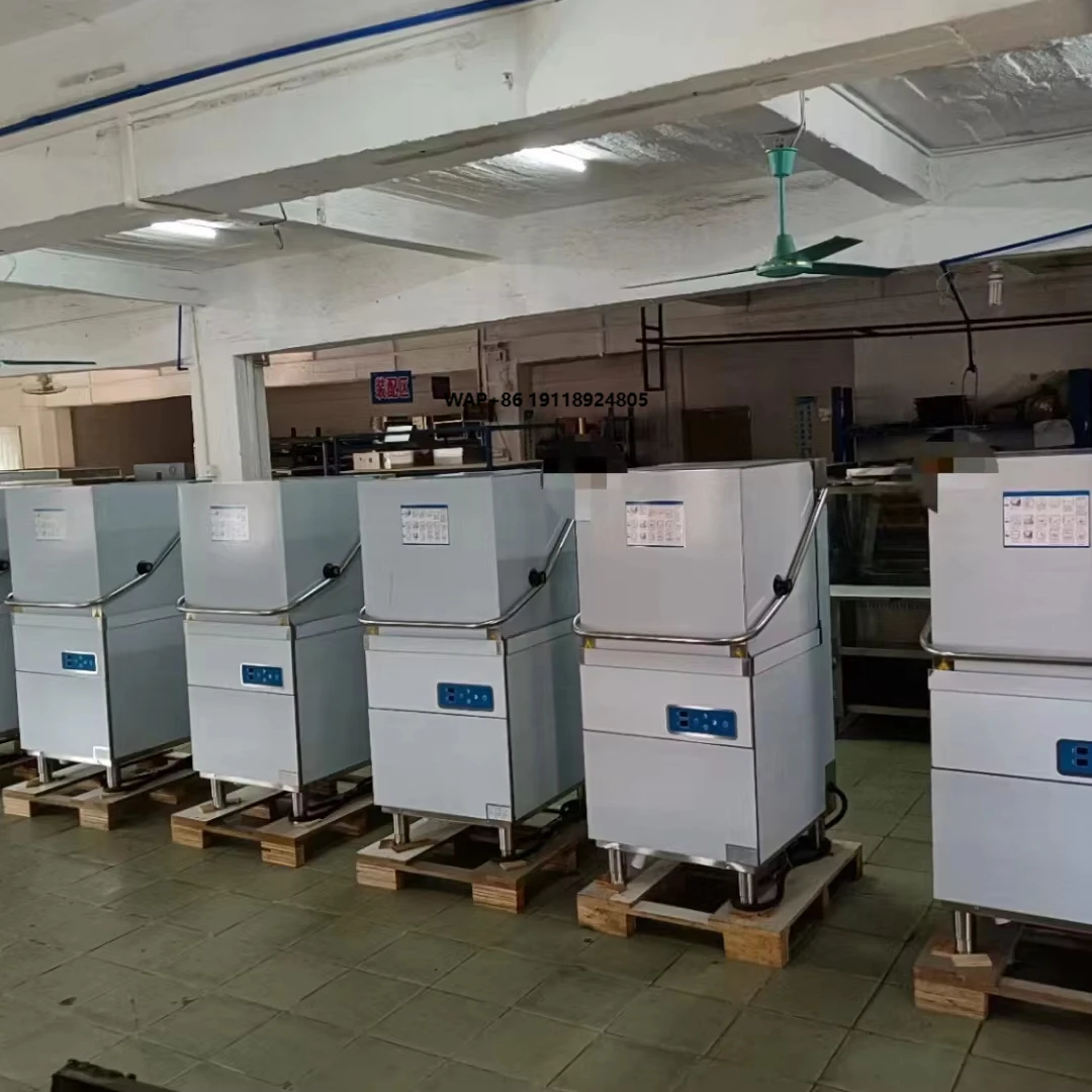 Commercial Industrial Dishwasher Automatic Utensil Washer Hood Type Dish Washing Machines
